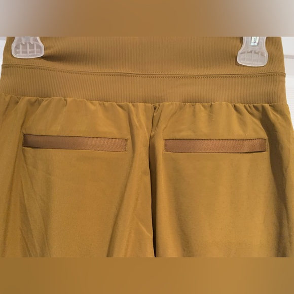 Athleta Mustard Coloured Nolita Wide Leg Pants - Picture 4 of 11